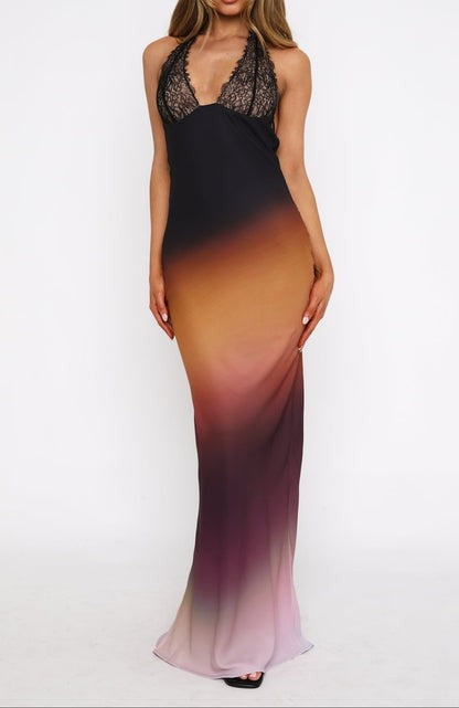 Aurora Ember Ombre Maxi Dress