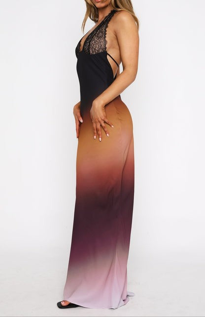 Aurora Ember Ombre Maxi Dress