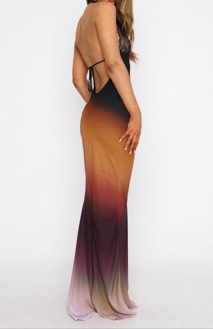Aurora Ember Ombre Maxi Dress