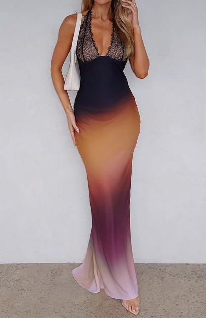 Aurora Ember Ombre Maxi Dress