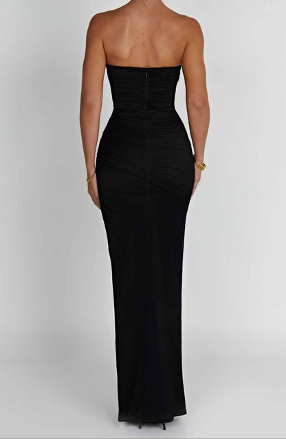 Giovanna Noir Corset Maxi Dress